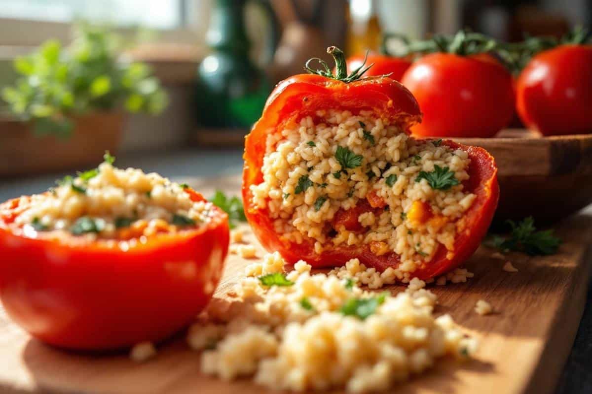 Tomates farcies : recette de grand-mère avec riz