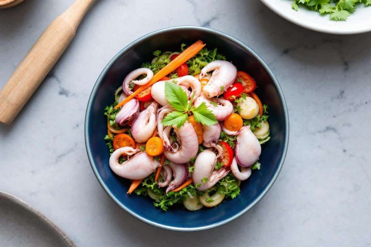Quels légumes avec des encornets ?