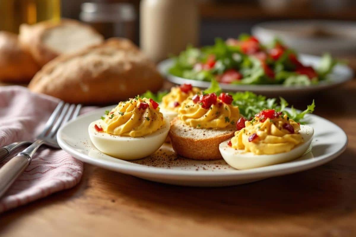 Avec quoi accompagner des œufs mimosa ?